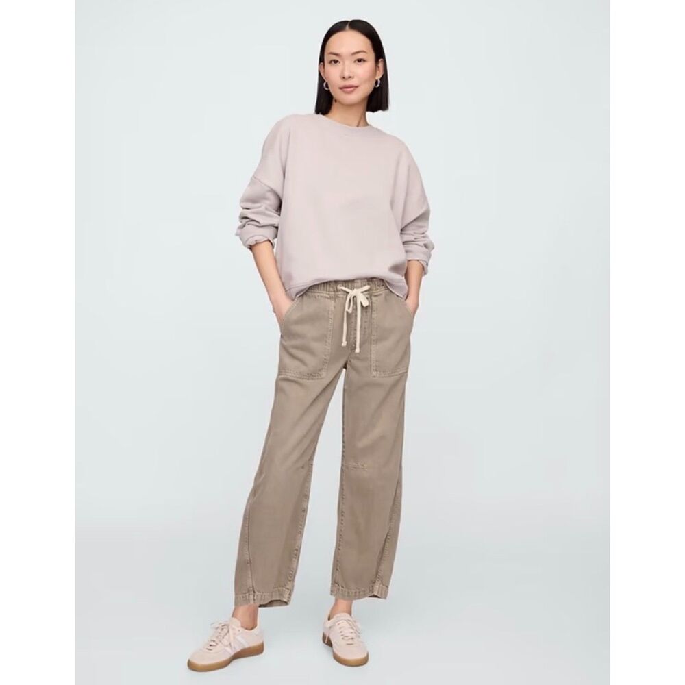 GAP womens pull-on barrel pants size medium